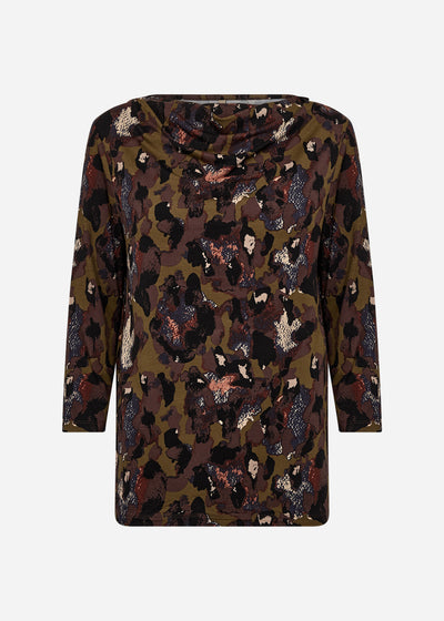 SC-MARICA AOP 342 Blouse Donkergroen