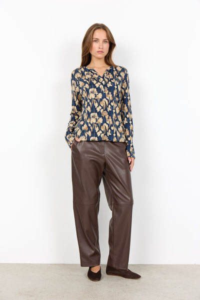 SC-FELICITY AOP 525 Blouse Donkerblauw