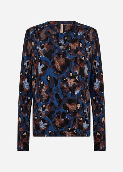 SC-MARICA AOP 341 Blouse Donkerblauw