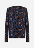 SC-MARICA AOP 341 Blouse Donkerblauw