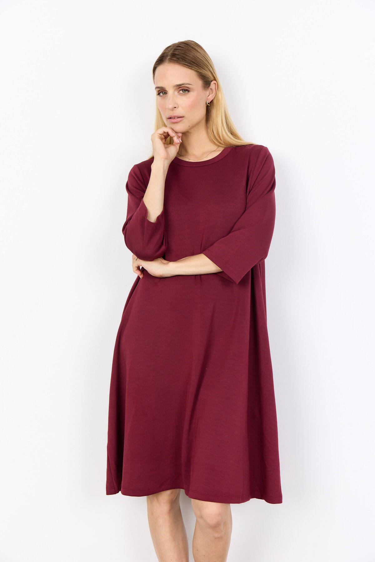 SC-BANU 155 Jurk Bordeaux