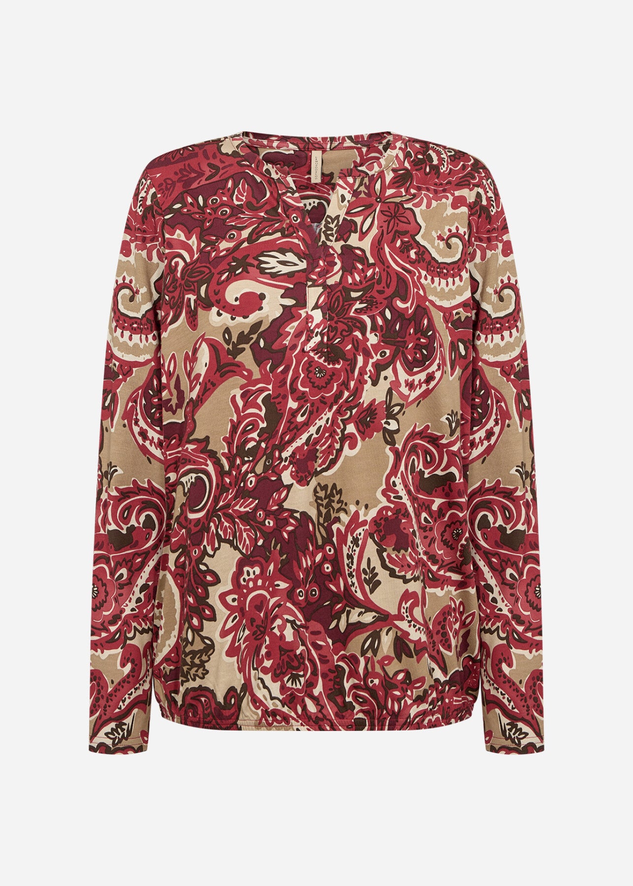SC-FELICITY AOP 518 Blouse Donkerrood