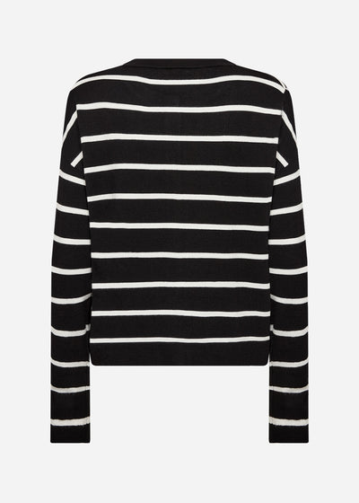SC-DOLLIE STRIPE 795 Vest Zwart
