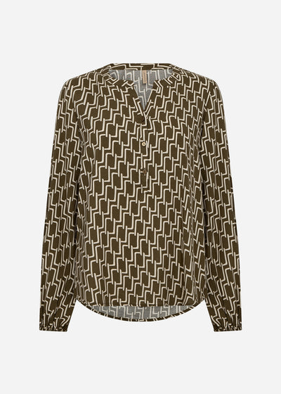 SC-VARLA 4 Blouse Donkergroen