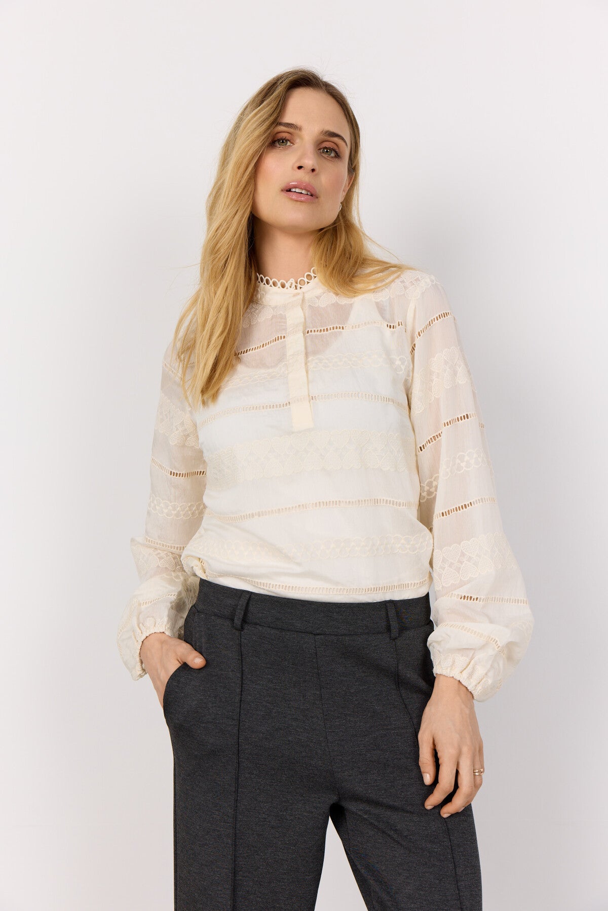 SC-AVA 1 Blouse Crème