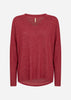 SC-BIARA 90 Blouse Donkerrood