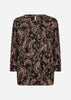 SC-FELICITY AOP 550 Blouse Donkerrood