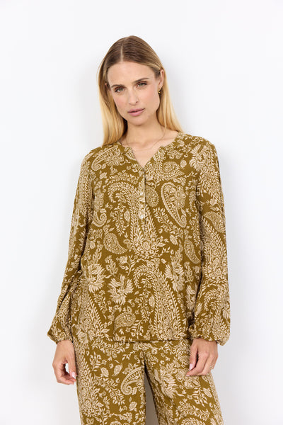 SC-VALGERDA 2 Blouse Donkergroen