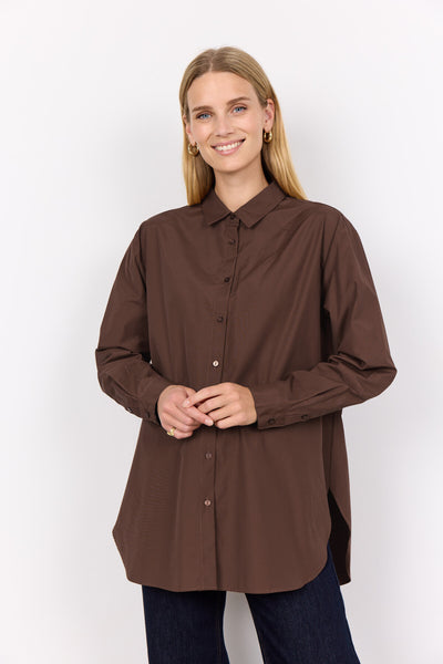 SC-NETTI 52 Shirt Donkerbruin
