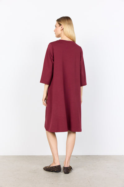 SC-BANU 155 Jurk Bordeaux