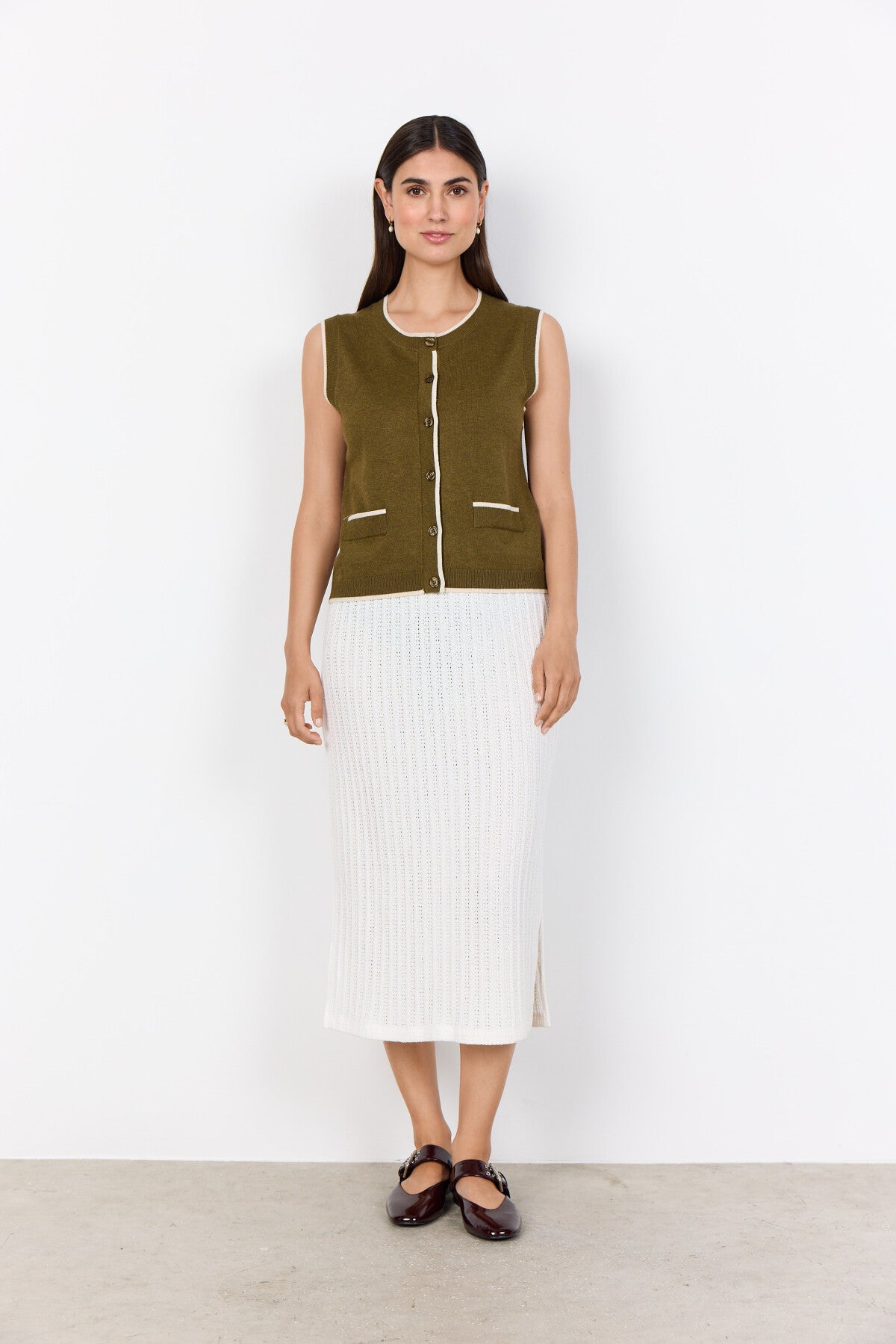 SC-DOLLIE 792 Gilet Olijf