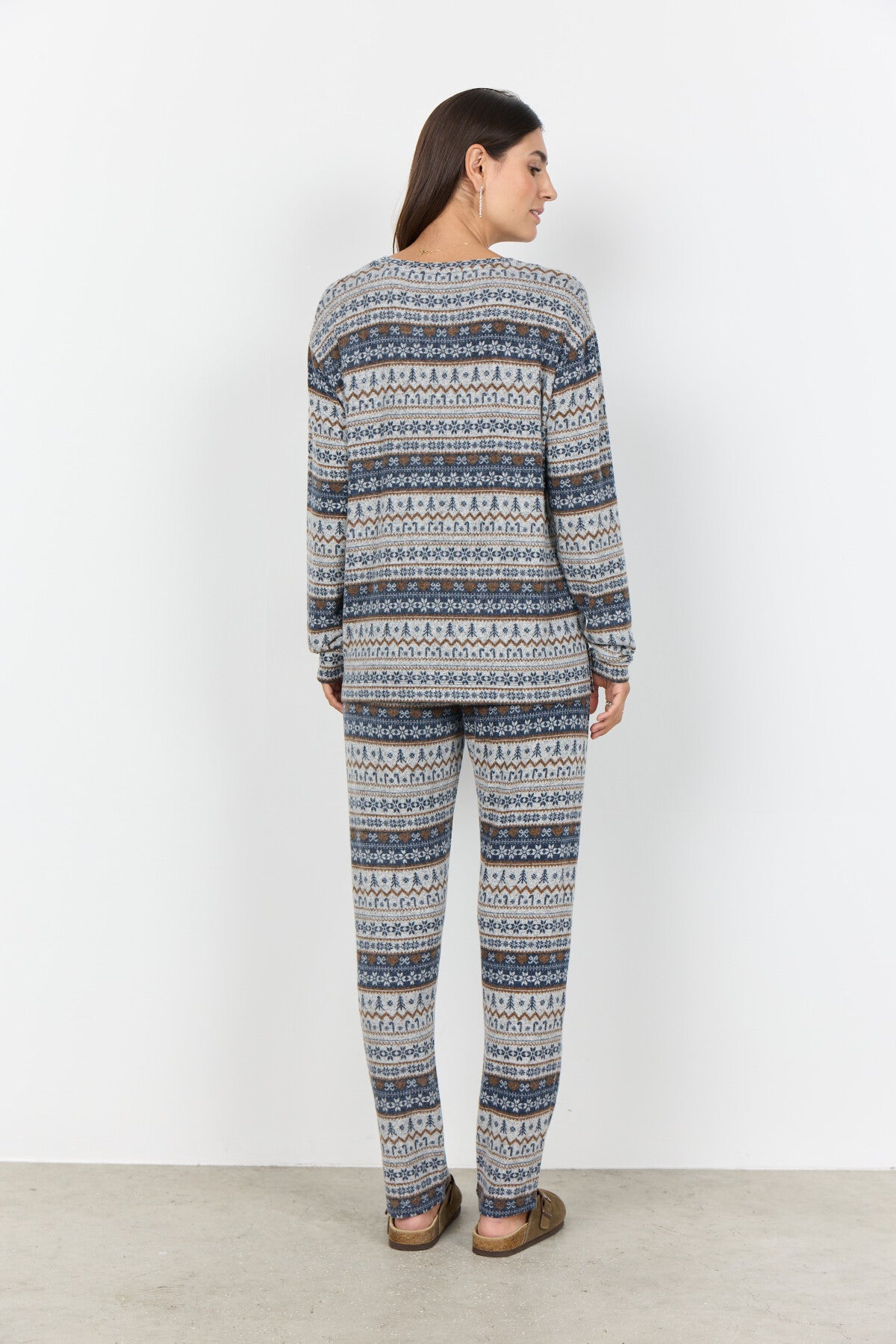 SC-BIARA AOP SET 149 Pyjama Donkerblauw