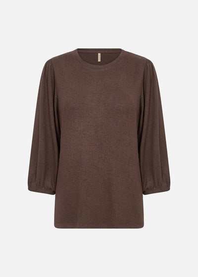 SC-BIARA 116 Blouse Donkerbruin