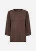 SC-BIARA 116 Blouse Donkerbruin