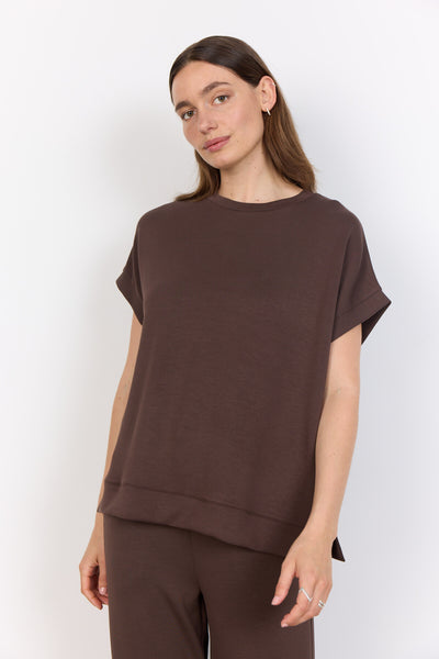 SC-BANU 245 Blouse Donkerbruin