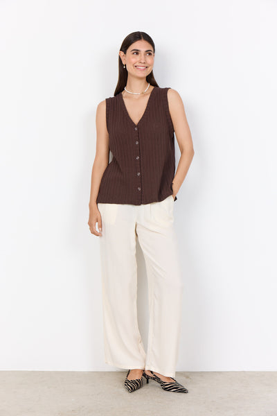 SC-SHONAS 1 Gilet Donkerbruin