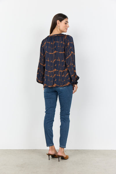 SC-ARLETTE 1 Blouse Donkerblauw