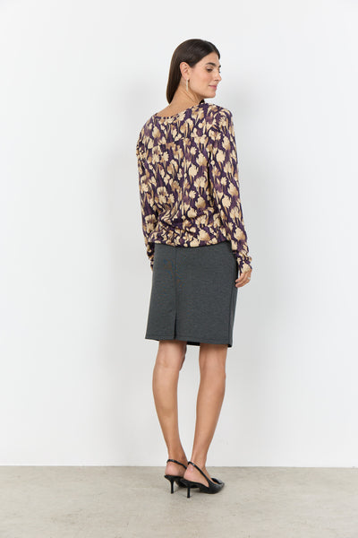 SC-FELICITY AOP 525 Blouse Paars
