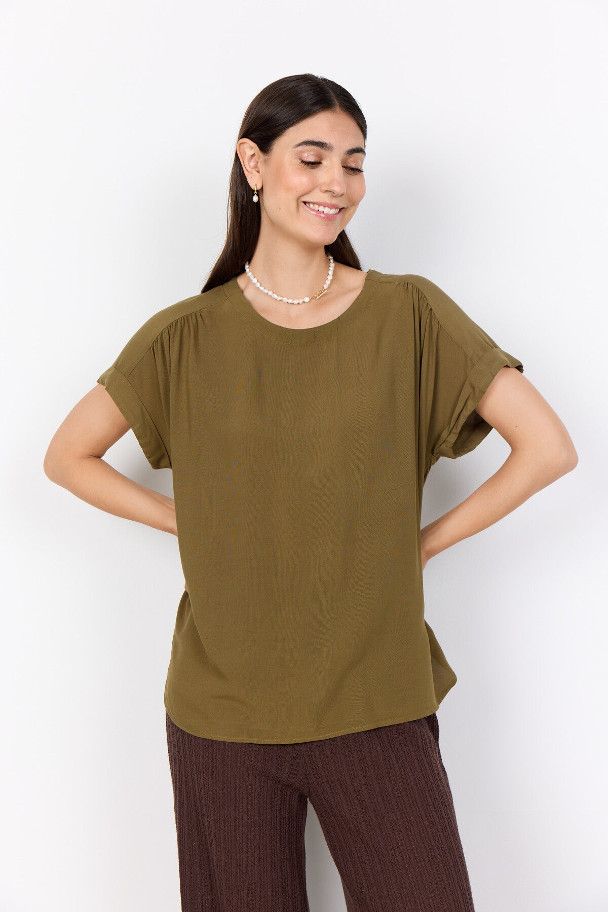 SC-RADIA 214 Blouse Olijf