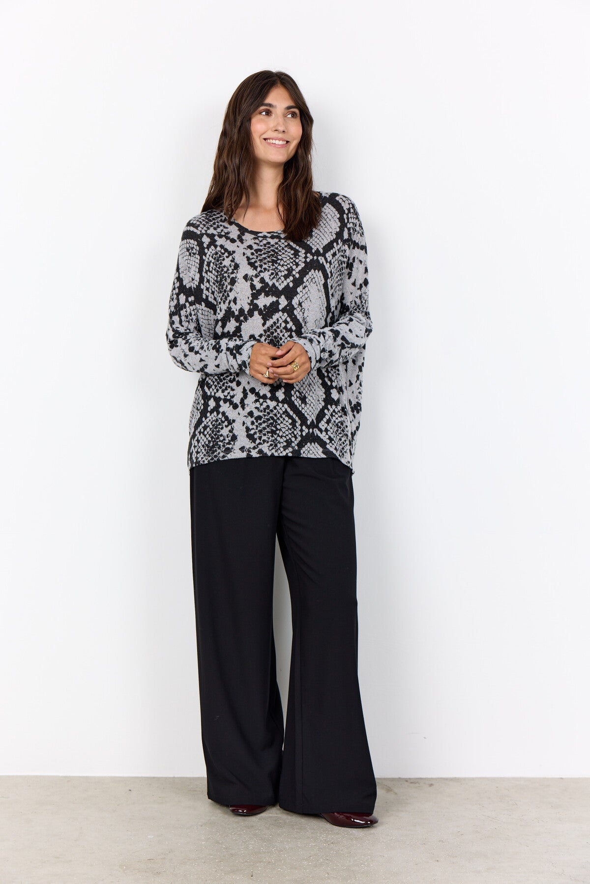 SC-BIARA AOP 145 Blouse Grijs