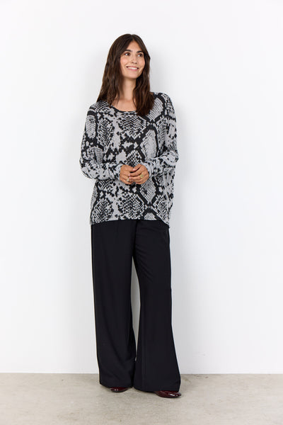 SC-BIARA AOP 145 Blouse Grijs
