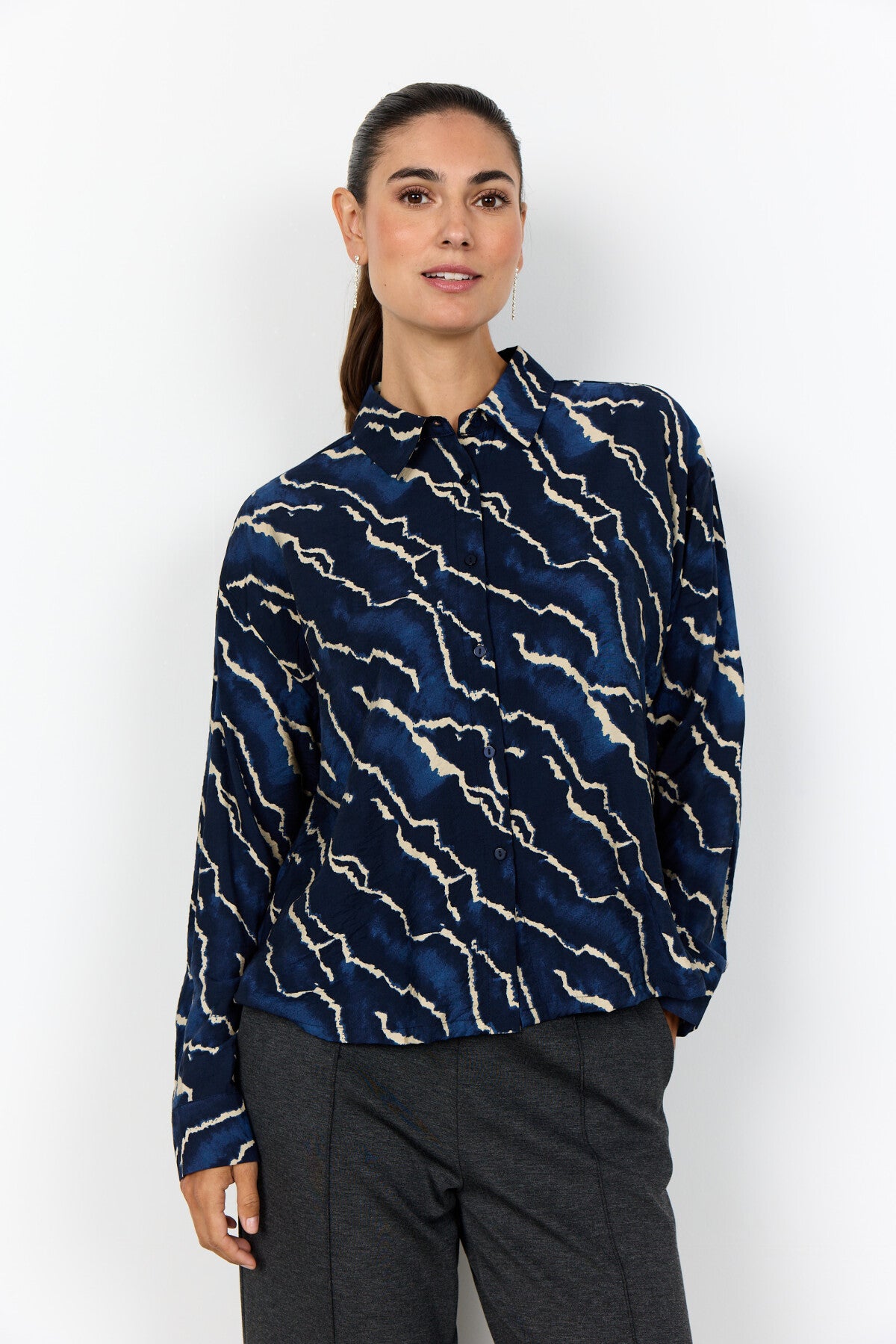 SC-ANYA 1 Shirt Donkerblauw