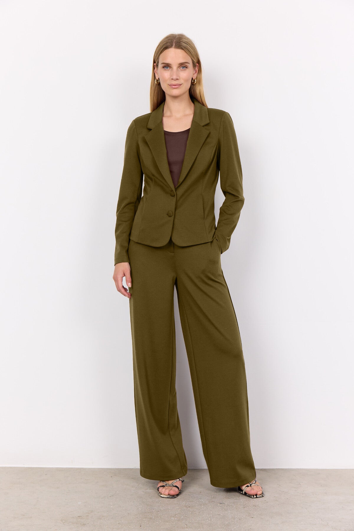 SC-DANIELA 1 Blazer Donkergroen