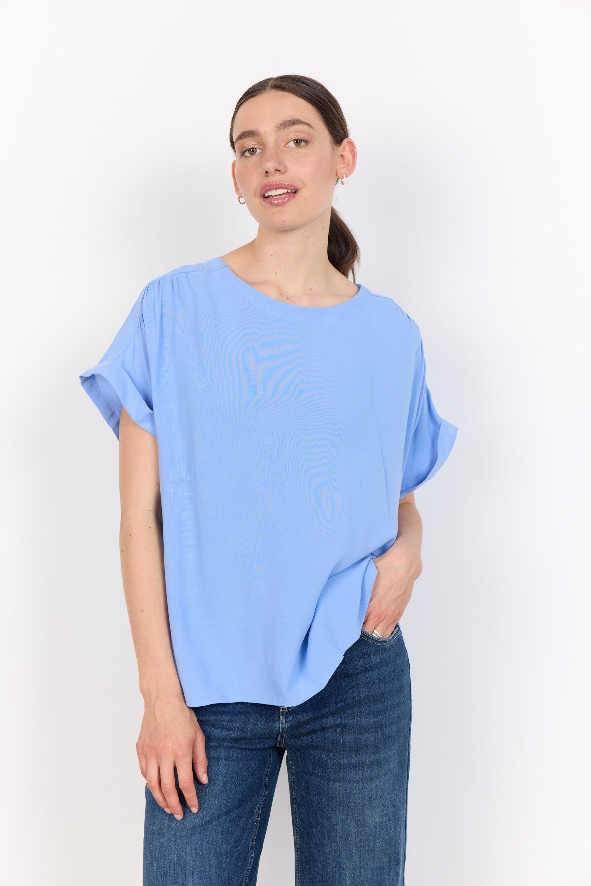 SC-RADIA 214 Blouse Lichtblauw