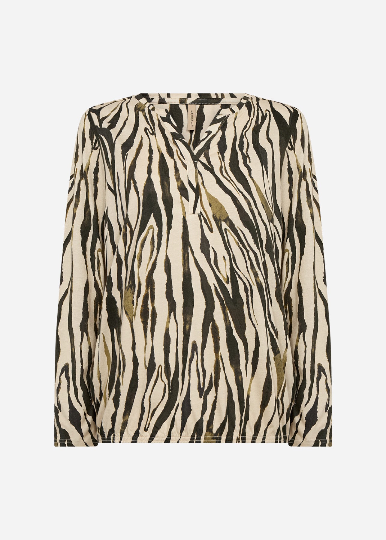 SC-FELICITY AOP 522 Blouse Donkergroen