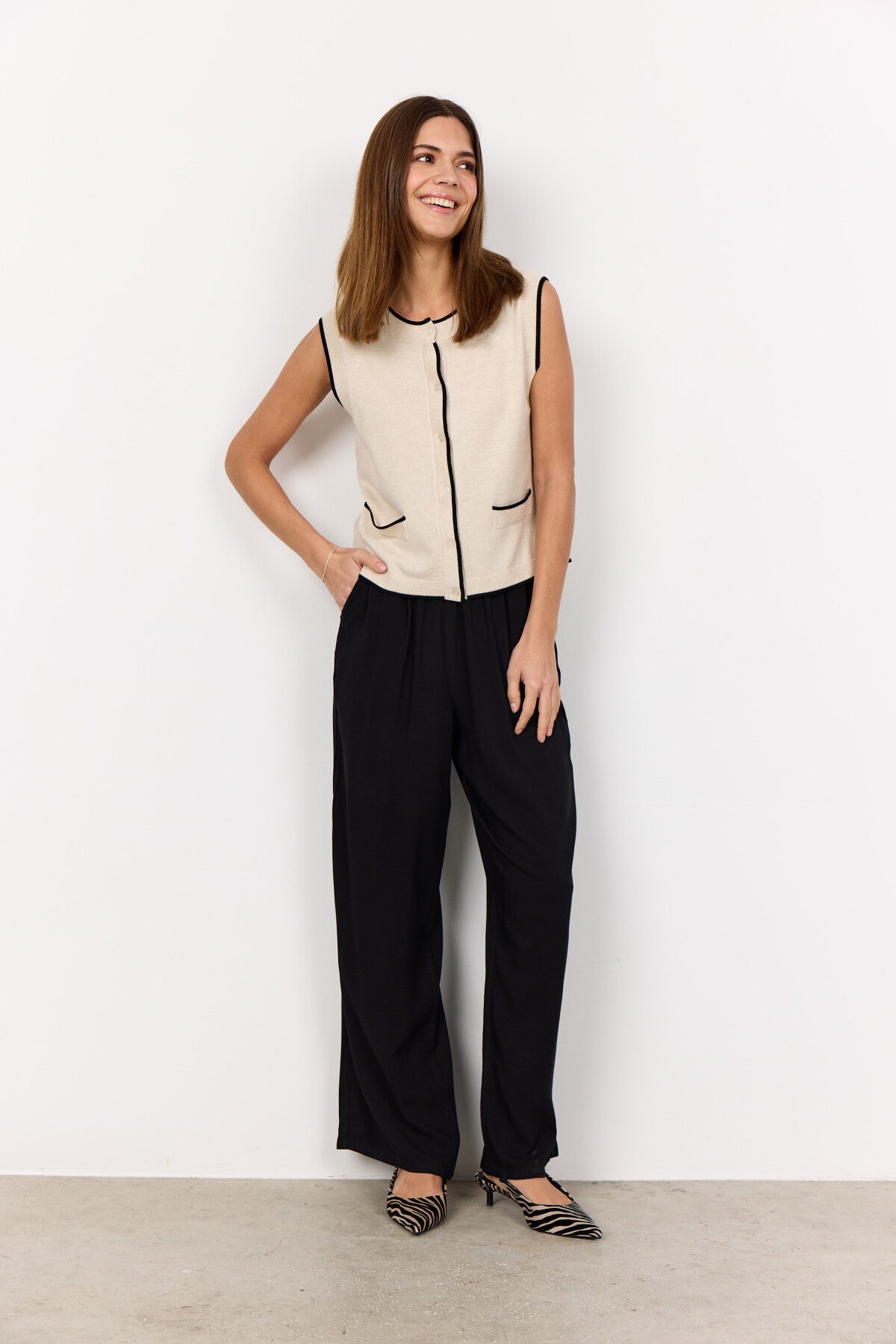 SC-DOLLIE 792 Gilet Crème