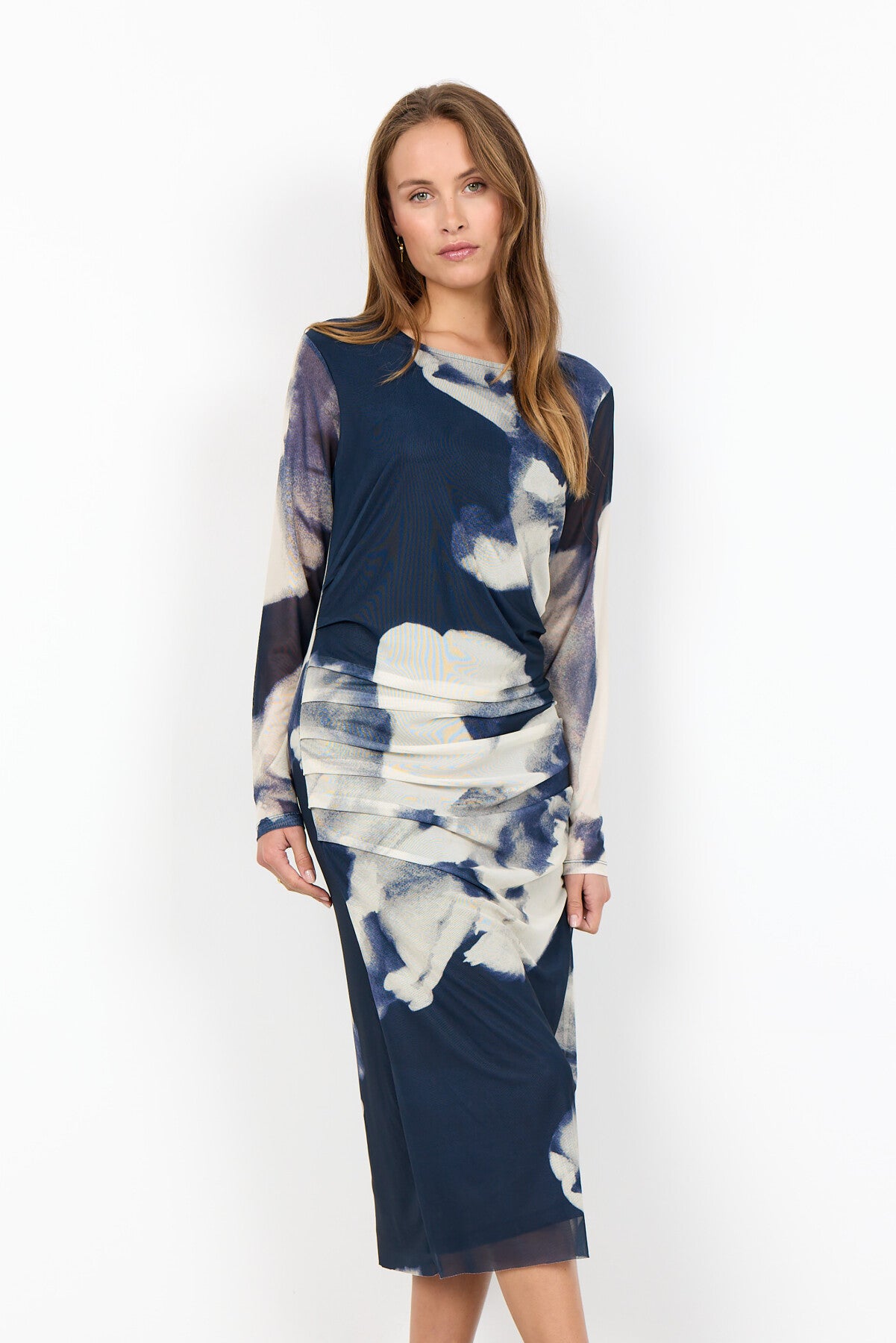 SC-ALDA AOP 59 Jurk Donkerblauw