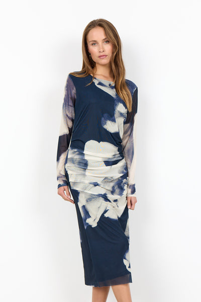 SC-ALDA AOP 59 Jurk Donkerblauw