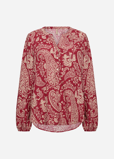 SC-VALGERDA 2 Blouse Donkerrood
