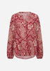 SC-VALGERDA 2 Blouse Donkerrood