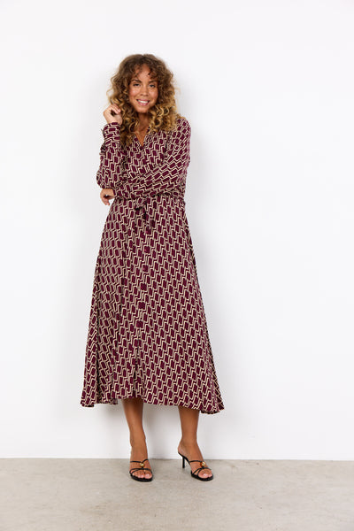 SC-VARLA 3 Jurk Bordeaux
