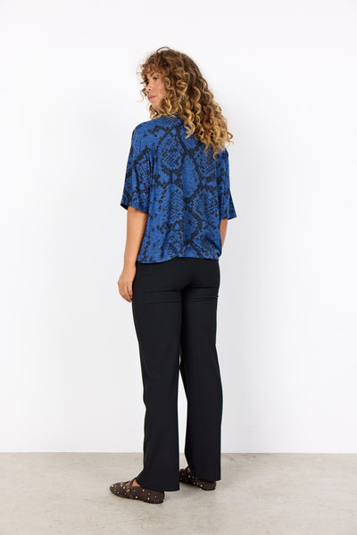 SC-BIARA AOP 144 T-shirt Donkerblauw