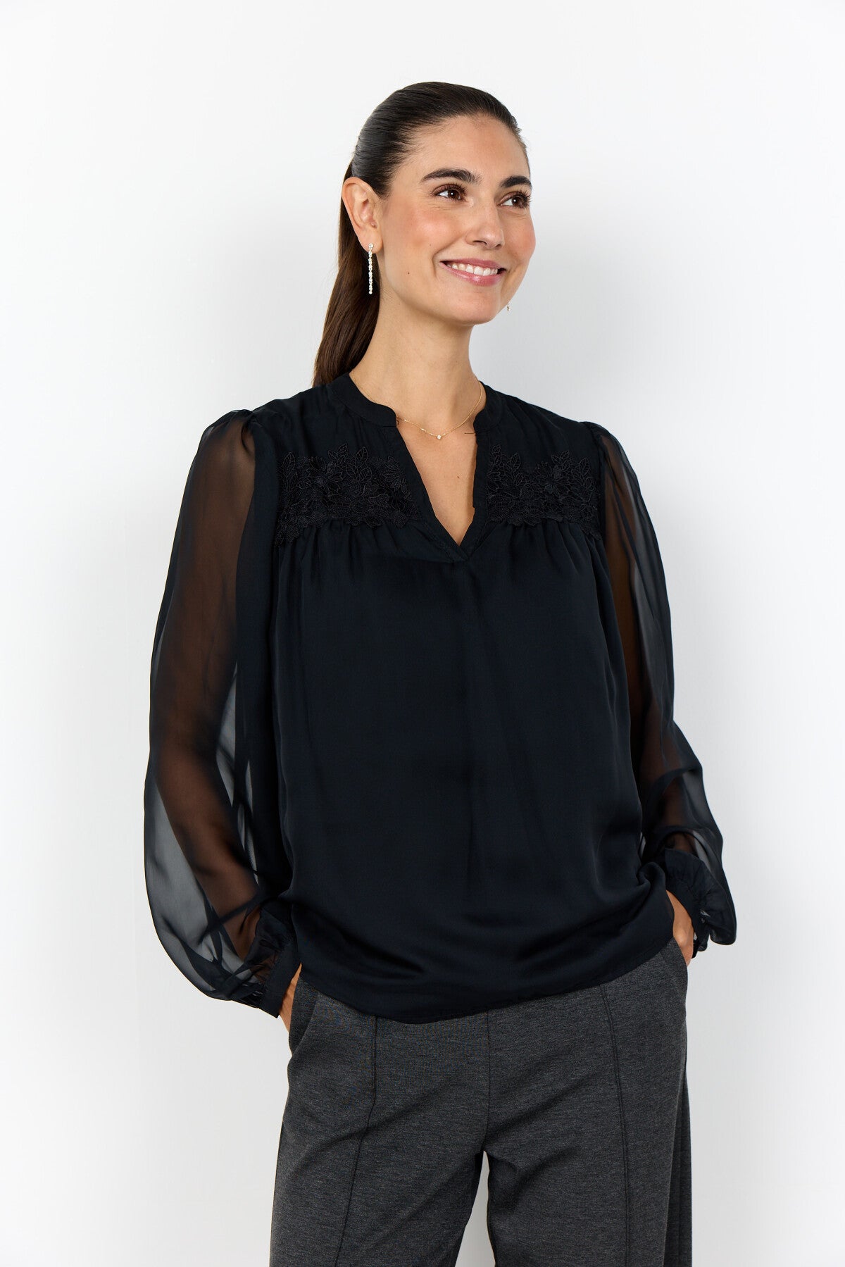 SC-ANNE 1 Blouse Zwart