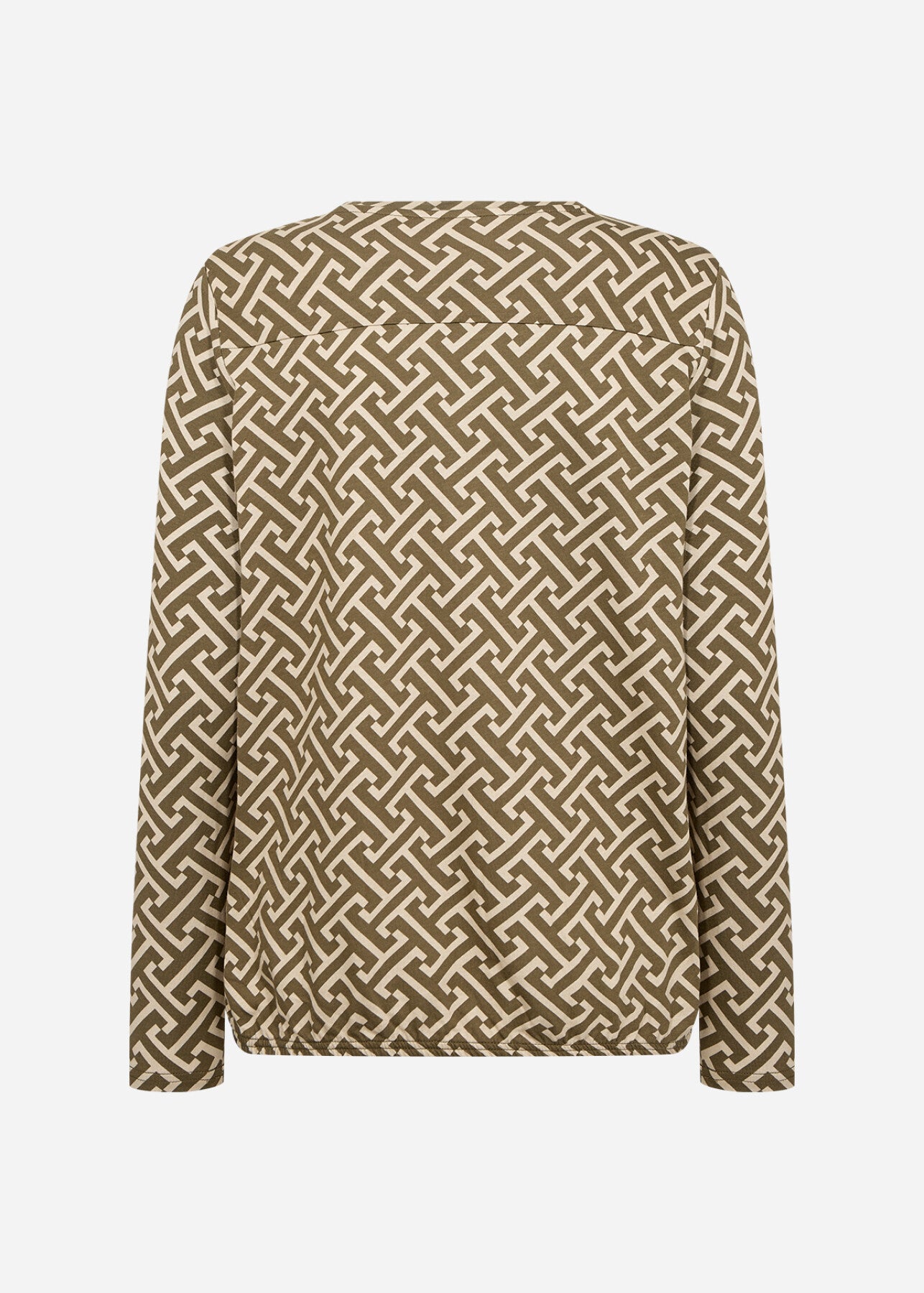SC-FELICITY AOP 520 Blouse Donkergroen