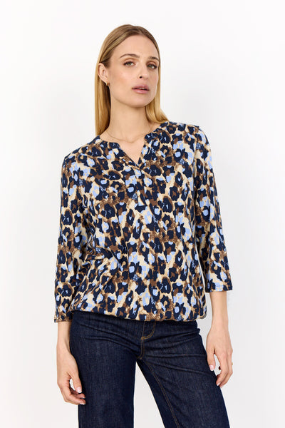 SC-FELICITY AOP 516 Blouse Lichtblauw