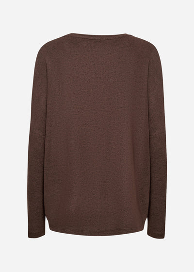 SC-BIARA 1 Blouse Donkerbruin