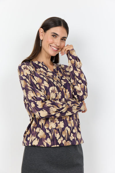 SC-FELICITY AOP 525 Blouse Paars