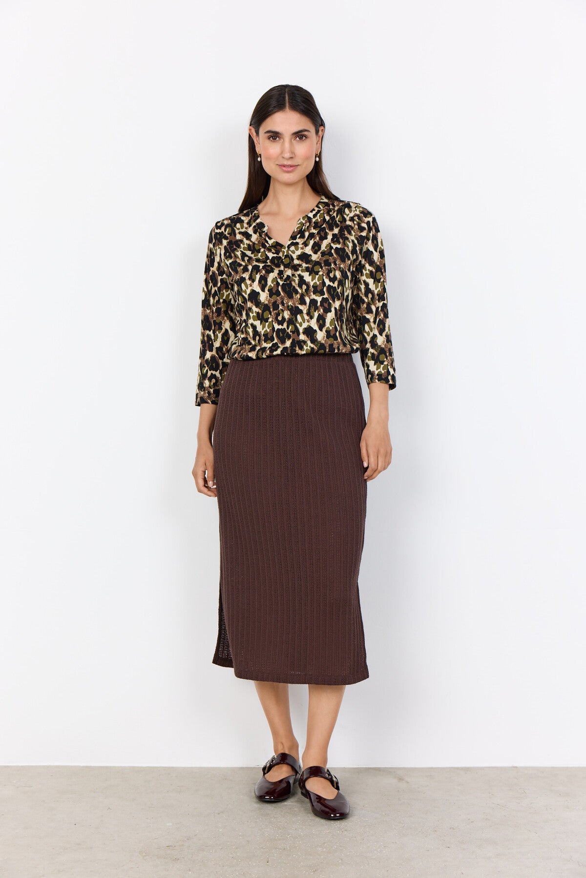 SC-FELICITY AOP 516 Blouse Olijf