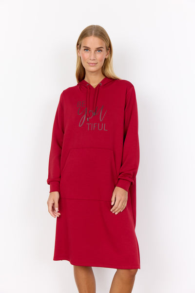 SC-BANU 259 Jurk Donkerrood