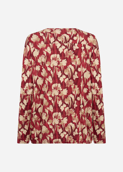 SC-FELICITY AOP 525 Blouse Rood