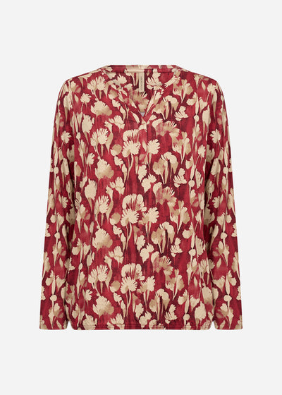 SC-FELICITY AOP 525 Blouse Rood