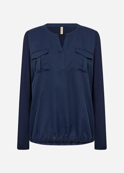 SC-HERMINE 1 Blouse Donkerblauw