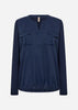 SC-HERMINE 1 Blouse Donkerblauw