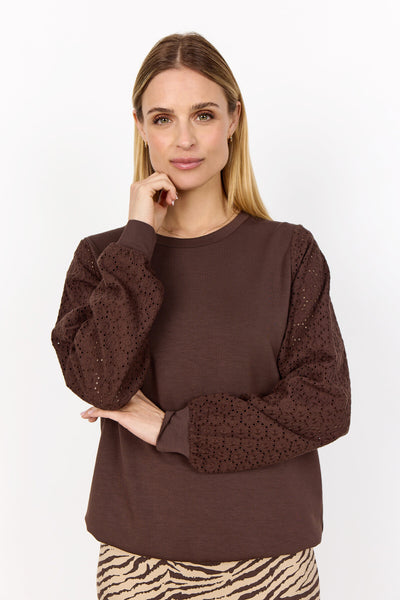 SC-BANU 247 Sweatshirt Donkerbruin