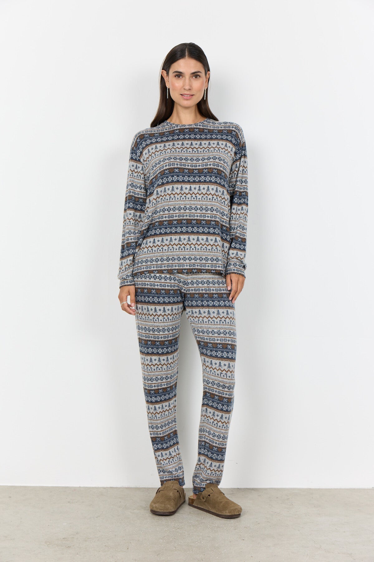 SC-BIARA AOP SET 149 Pyjama Donkerblauw