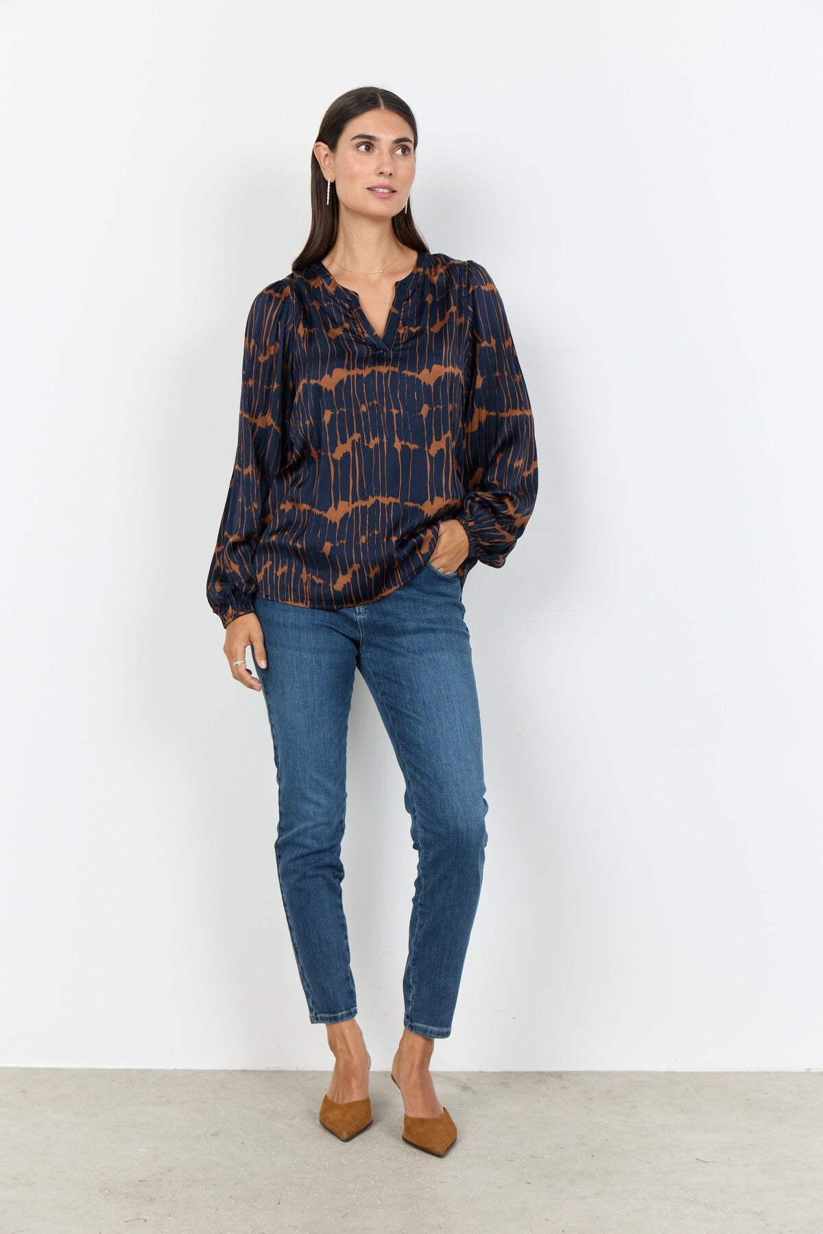 SC-ARLETTE 1 Blouse Donkerblauw